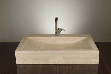 Alen Premium Carrara Beyazı Oval Çanak Lavabo