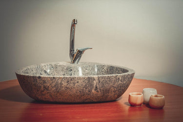 Alen Premium Calacatta Gold Dikdörtgen Blok Lavabo