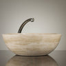 Alen Premium Emperador Dark Oval Çanak Lavabo
